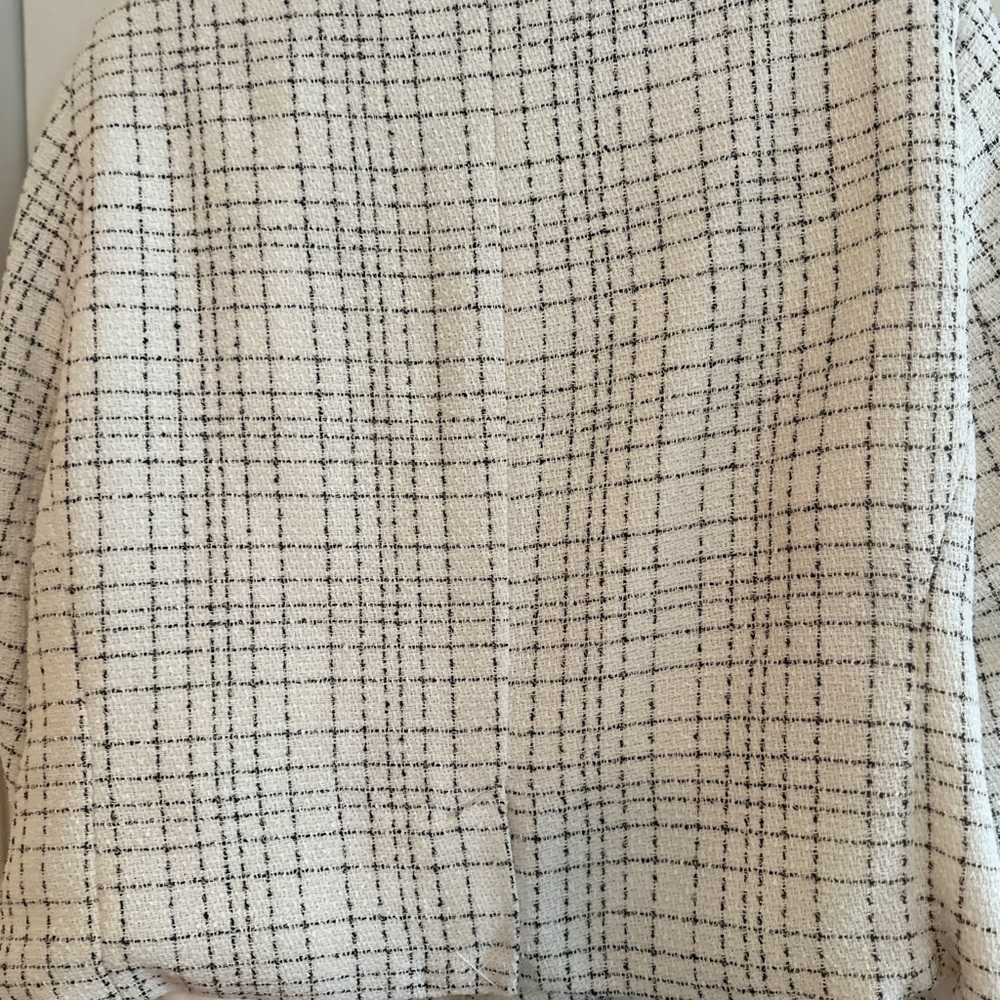 Draper James Black and White Plaid Blazer - Picture 2 of 4